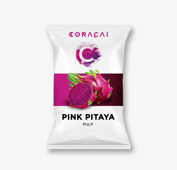 frozen pink pitaya pulp